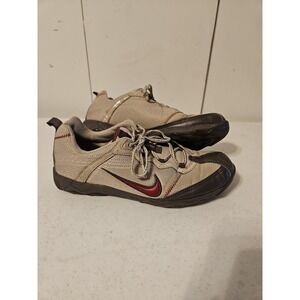 Nike Women's 9.5 M ACG All-Trac Winter spike Hiking Shoes Beige 314411-262 (S117